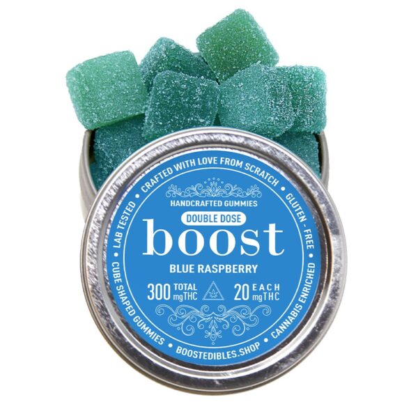 BOOST GUMMIES - (300-MG-THC) BLUE RASPBERRY