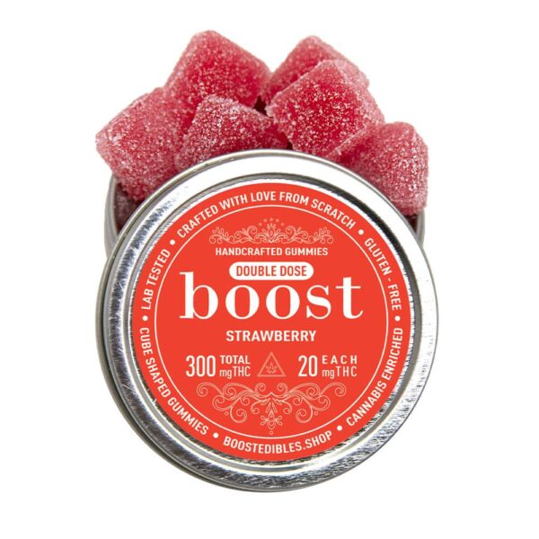 BOOST GUMMIES - (300-MG-THC) STRAWBERRY