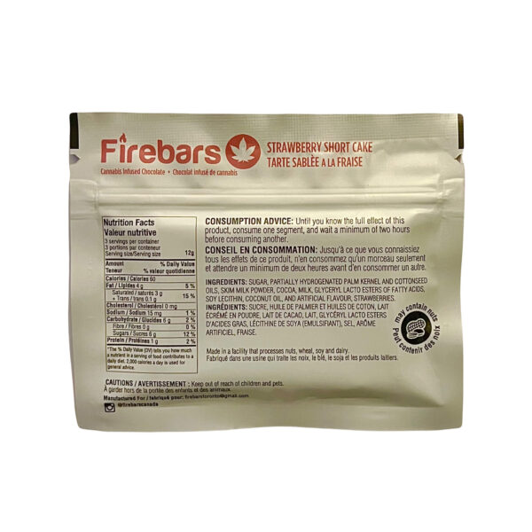 FIRE BARS - (140-MG-THC) STRAWBERRY SHORTCAKE