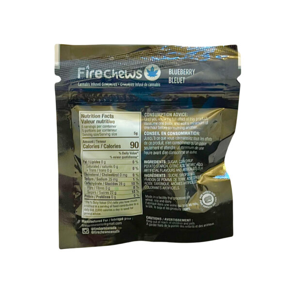 FIRE CHEWS - (500-MG-THC) BLUEBERRY