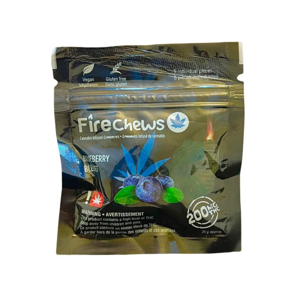 FIRE CHEWS - (500-MG-THC) BLUEBERRY