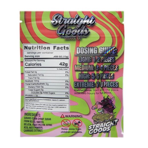 STRAIGHT GOODS GUMMIES - (500 MG THC) WATERMELON