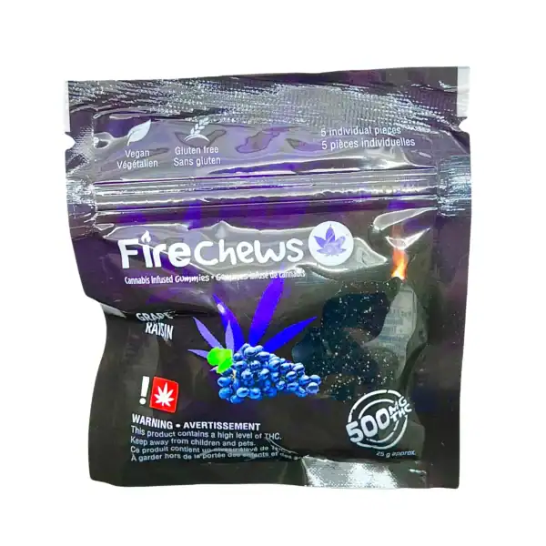 FIRE CHEWS - (500-MG-THC) GRAPE