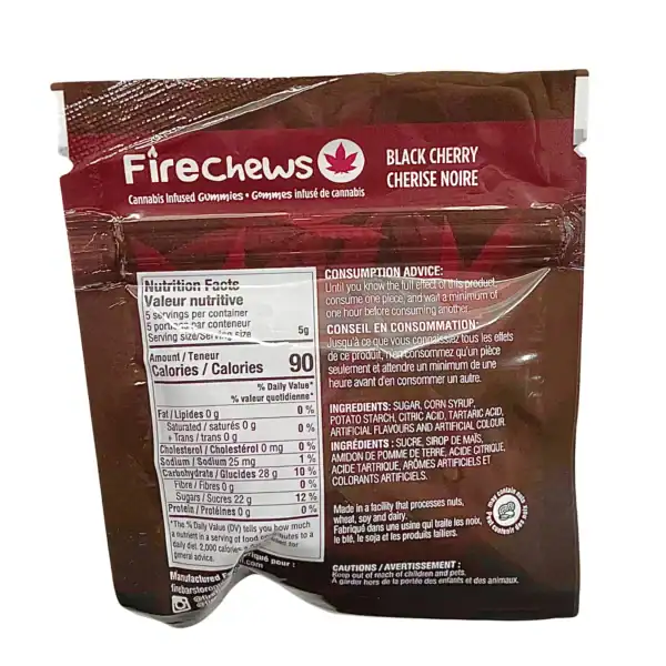 FIRE CHEWS - (500-MG-THC) BLACK CHERRY
