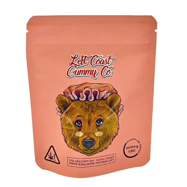 LEFT COAST GUMMYS - (1000-MG-CBD) MIXED FRUIT