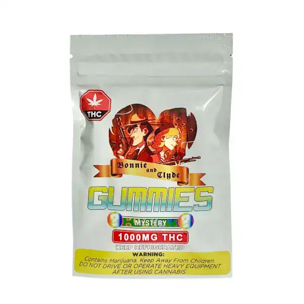 BONNIE & CLYDE GUMMIES (1000-MG-THC) - MYSTERY