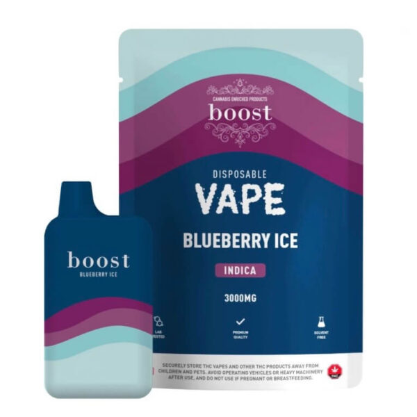BOOST DISPOSABLE VAPE - BLUEBERRY ICE (3 GRAM)