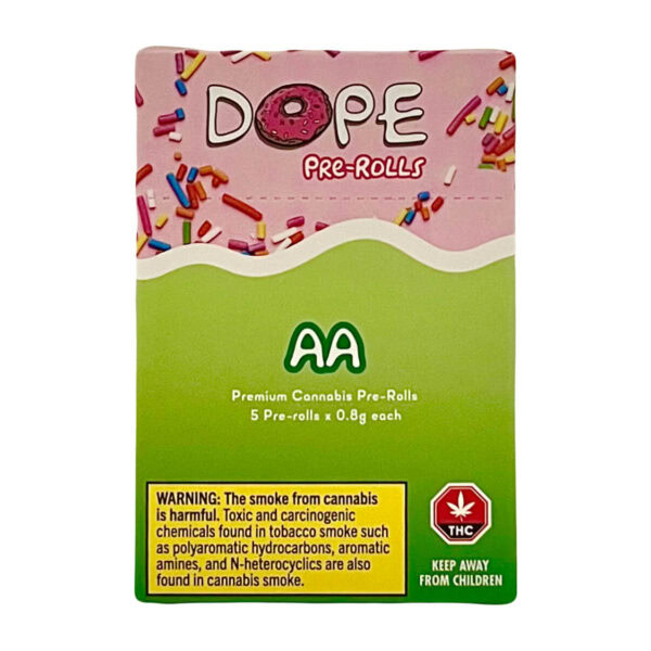 DOPE AA GRADE PRE-ROLLS - (5 PACK) - MENDO BREATH