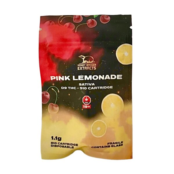 HONEY BADGER VAPE CART - PINK LEMONADE