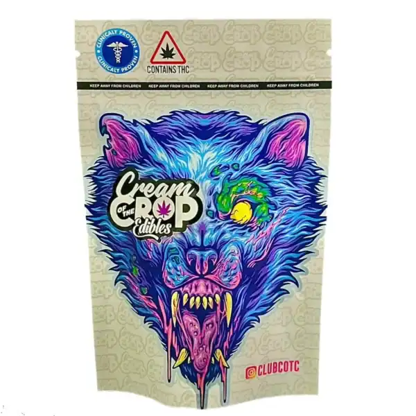 CREAM OF THE CROP GUMMYS - (1000-MG-THC SATIVA) JUMBO GUMMY WORMS