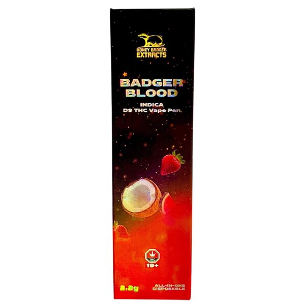 HONEY BADGER D9 VAPE PEN - BADGER BLOOD (2 GRAM)