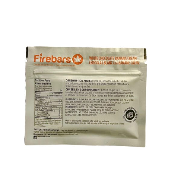 FIRE BARS - (140-MG-THC) WHITE CHOCOLATE BANANA CREAM