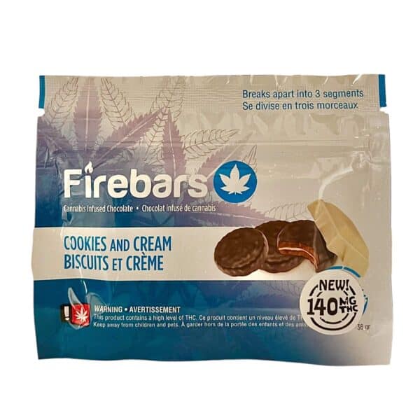 FIRE BARS - (140-MG-THC) COOKIES & CREAM