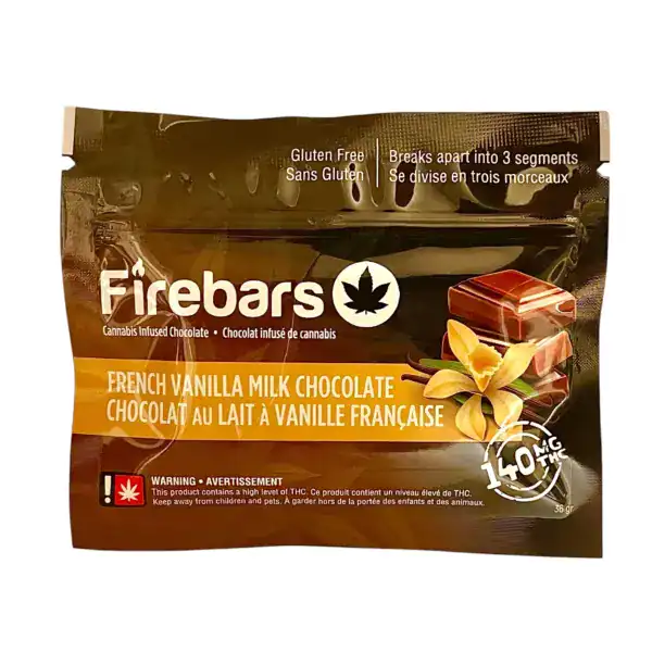 FIRE BARS - (140-MG-THC) FRENCH VANILLA MILK CHOCOLATE
