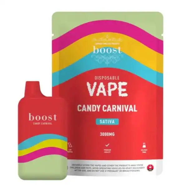 BOOST DISPOSABLE VAPE - CANDY CARNIVAL (3 GRAM)