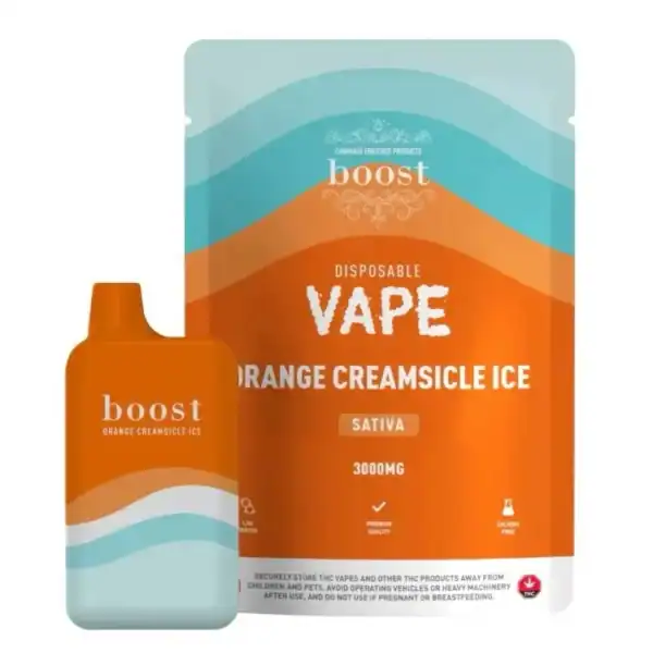 BOOST DISPOSABLE VAPE - ORANGE CREAMSICLE ICE (3 GRAM)
