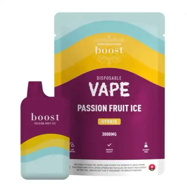 BOOST DISPOSABLE VAPE - PASSION FRUIT ICE (3 GRAM)