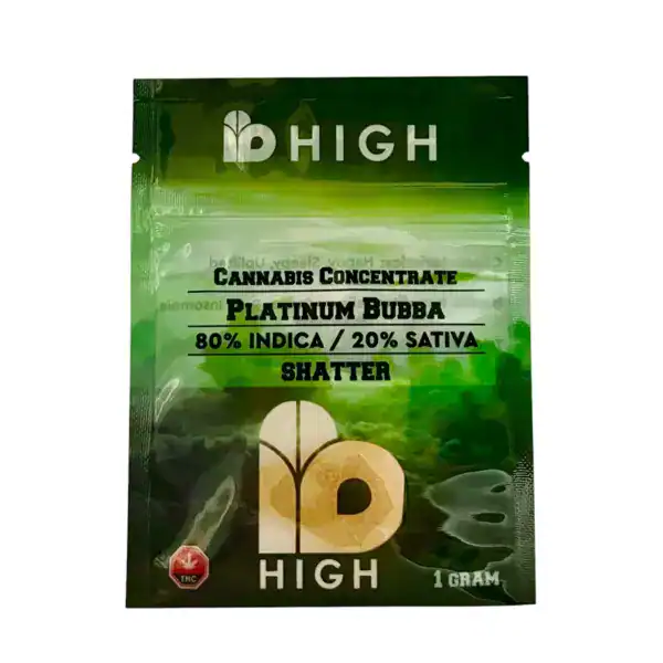 I B HIGH SHATTER - PLATINUM BUBBA