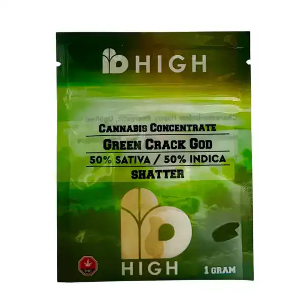I B HIGH SHATTER - GREEN CRACK GOD