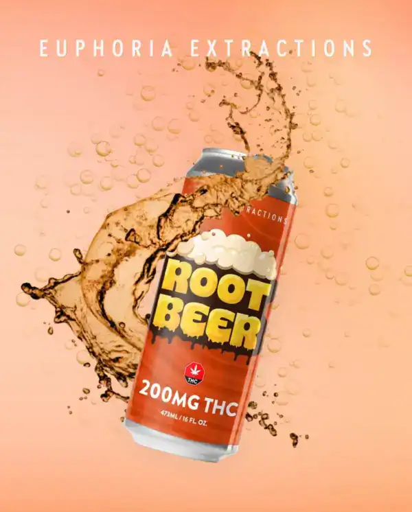 EUPHORIA BEVERAGE ROOT BEER - (200-MG-THC)