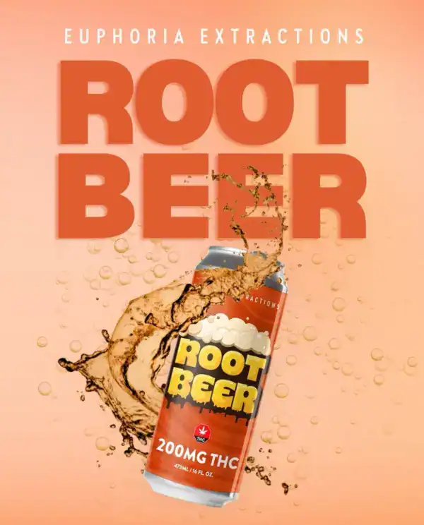 EUPHORIA BEVERAGE ROOT BEER - (200-MG-THC)