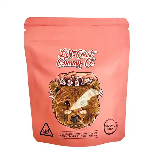 LEFT COAST GUMMYS - (2000-MG-CBD) MIXED FRUIT