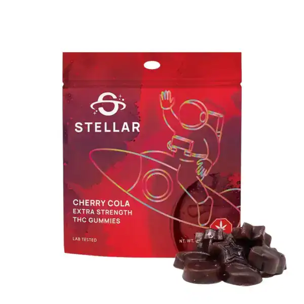 STELLAR GUMMIES - (2000-MG-THC) CHERRY COLA