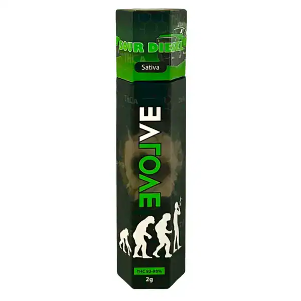 EVOLVE DISTILLATE VAPE PEN - SOUR DIESEL (2-GRAM)