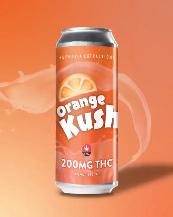 EUPHORIA BEVERAGE ORANGE KUSH - (200-MG-THC)