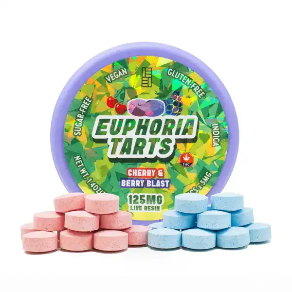 EUPHORIA TARTS - (125-MG-THC) CHERRY & BERRY BLAST INDICA