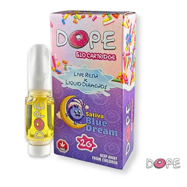 DOPE LIVE RESIN X LIQUID DIAMONDS VAPE CART - BLUE DREAM (2 GRAM)