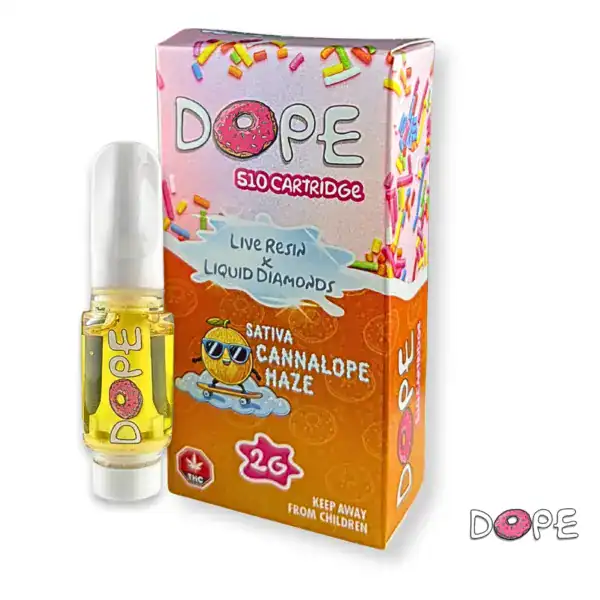 DOPE LIVE RESIN X LIQUID DIAMONDS VAPE CART - CANNALOPE HAZE (2 GRAM)