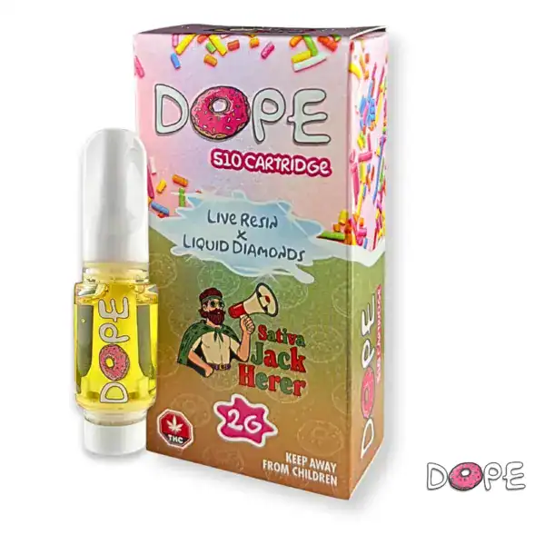 DOPE LIVE RESIN X LIQUID DIAMONDS VAPE CART - JACK HERER (2 GRAM)