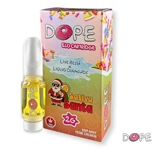 DOPE LIVE RESIN X LIQUID DIAMONDS VAPE CART - SANTA (2 GRAM)