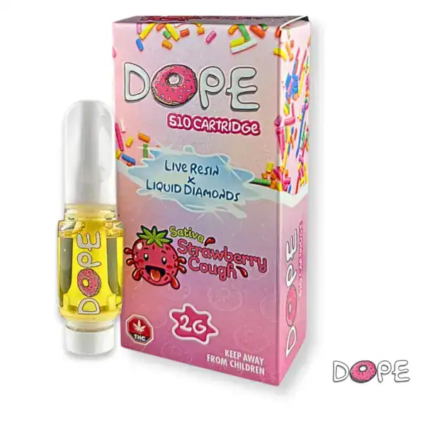 DOPE LIVE RESIN X LIQUID DIAMONDS VAPE CART - STRAWBERRY COUGH (2 GRAM)