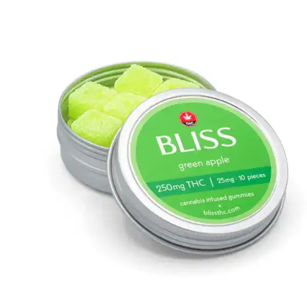BLISS GUMMIES - GREEN APPLE (250-MG-THC)