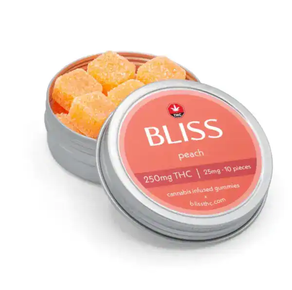 BLISS GUMMIES - PEACH (250-MG-THC)