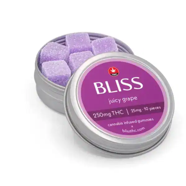 BLISS GUMMIES - JUICY GRAPE (250-MG-THC)