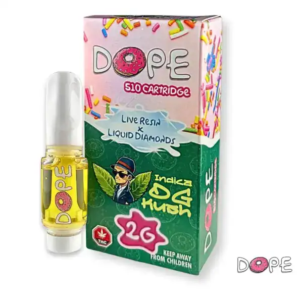 DOPE LIVE RESIN X LIQUID DIAMONDS VAPE CART - OG KUSH (2 GRAM)