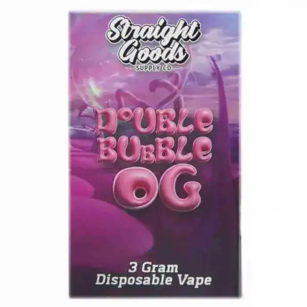 STRAIGHT GOODS DISPOSABLE VAPE - DOUBLE BUBBLE OG (3 GRAM)