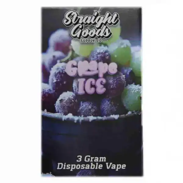 STRAIGHT GOODS DISPOSABLE VAPE - GRAPE ICE (3 GRAM)