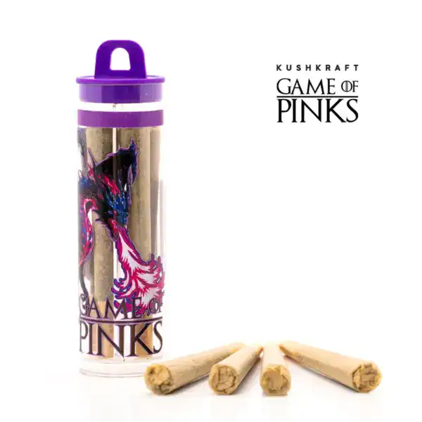 GAME OF PINKS PRE-ROLLS - DRACO PINK (4 PACK)