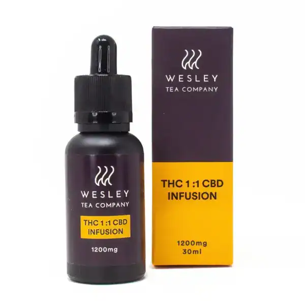 WESLEY TEA COMPANY TINCTURE - 1:1 (600-MG-THC + 600-MG-CBD)