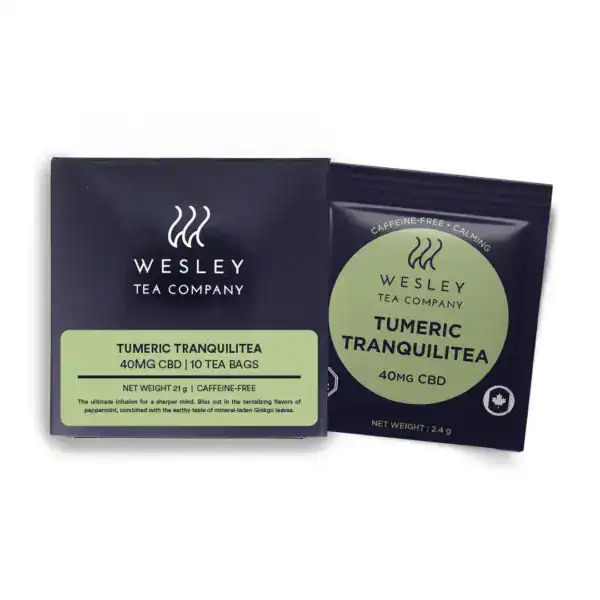 WESLEY TEA BAG - TUMERIC TRANQUILTEA (40-MG-CBD)
