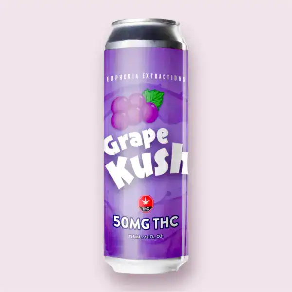 EUPHORIA BEVERAGE GRAPE KUSH - (50-MG-THC)