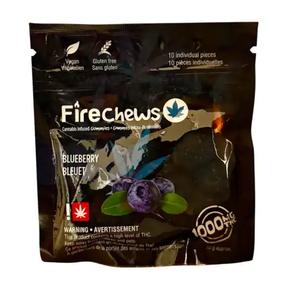FIRE CHEWS - (1000-MG-THC) BLUEBERRY