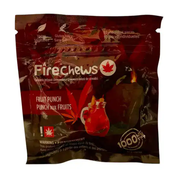 FIRE CHEWS - (1000-MG-THC) FRUIT PUNCH