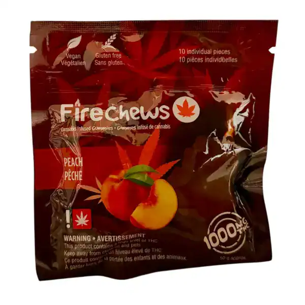 FIRE CHEWS - (1000-MG-THC) PEACH