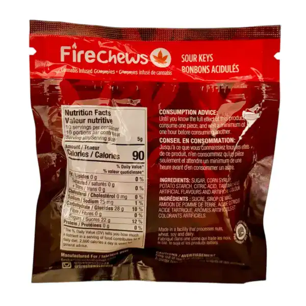 FIRE CHEWS - (1000-MG-THC) SOUR KEYS