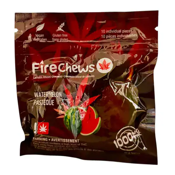 FIRE CHEWS - (1000-MG-THC) WATERMELON